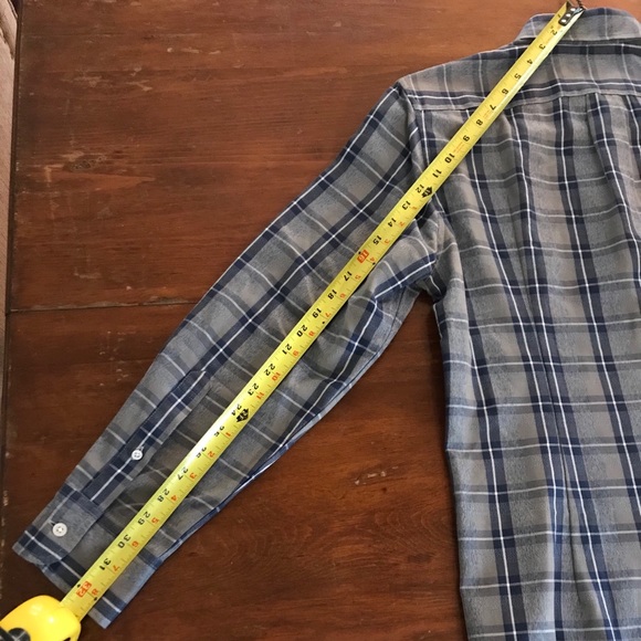 J Crew Jaspe Slim Fit Shirt - M (Blue/Gray Plaid) - Picture 8 of 11